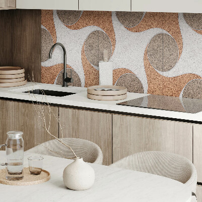 Panneau décoratif mural Motif de cercles et de vagues