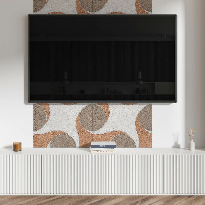 Panneau décoratif mural Motif de cercles et de vagues