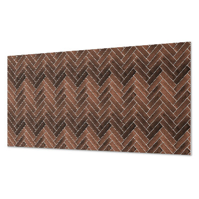 Panneau décoratif mural Motif ? chevrons avec des accents en bois