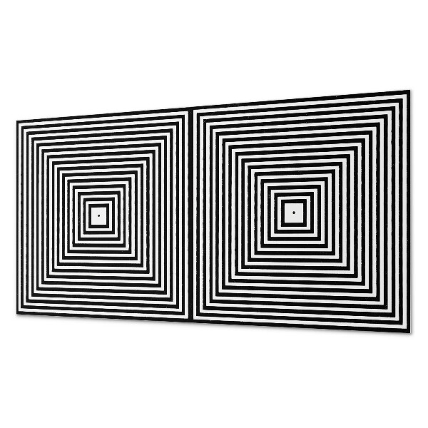 Panneau mural Un motif de lignes concentriques dans des carrés