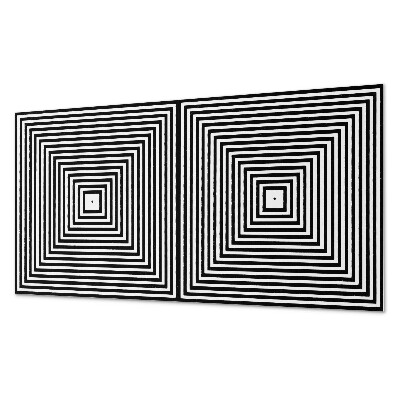 Panneau mural Un motif de lignes concentriques dans des carrés