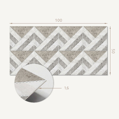 Panneau décoratif mural Motif géométrique dans les carreaux