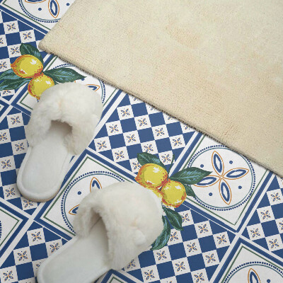 Panneau décoratif mural Motif citron sur carrelage