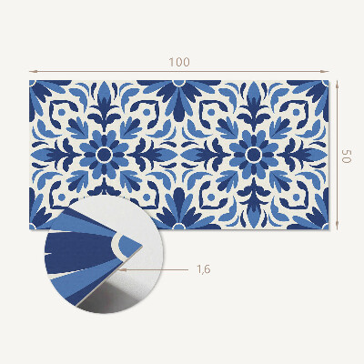 Rev?tement mural Motif floral avec des feuilles vertes