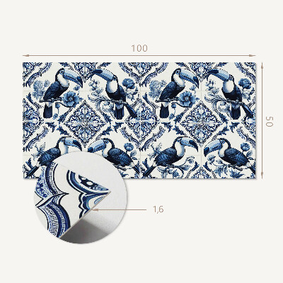 Rev?tement mural Toucan sur carreaux décoratifs