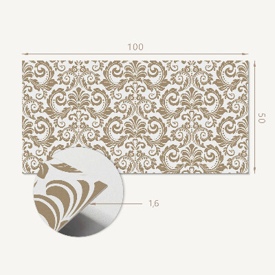 Panneau mural Décorations végétales avec ornements