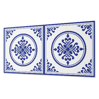 Panneau mural Motif rond aux accents floraux