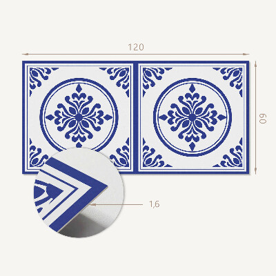 Panneau mural Motif rond aux accents floraux