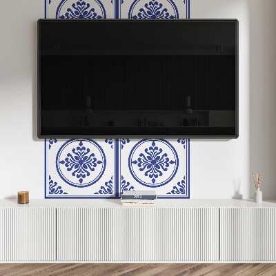 Panneau mural Motif rond aux accents floraux