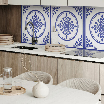 Panneau mural Motif rond aux accents floraux