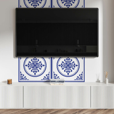 Panneau mural Motif rond aux accents floraux