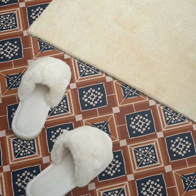 Panneau décoratif mural Géométrie dans les tons de marron et de blanc