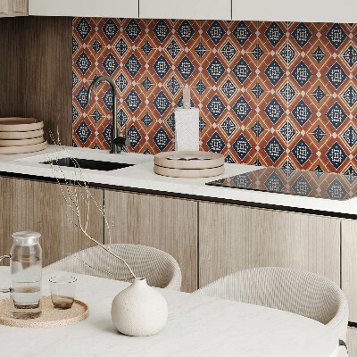 Panneau décoratif mural Géométrie dans les tons de marron et de blanc