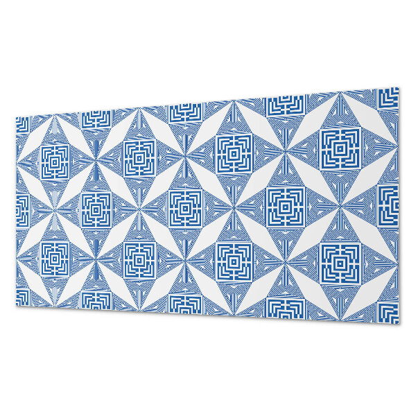 Panneau mural Motif de grille dans des formes géométriques