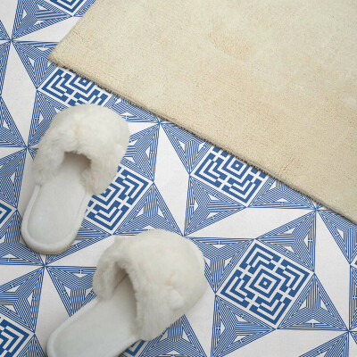 Panneau mural Motif de grille dans des formes géométriques