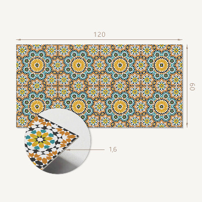 Rev?tement mural Motif mosa?que aux accents floraux