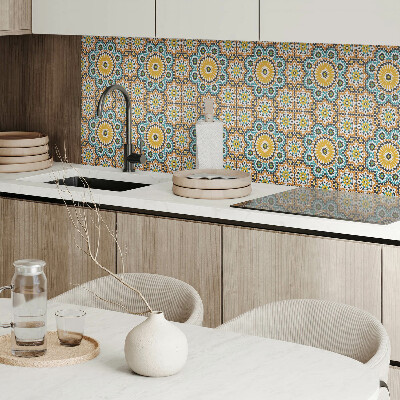 Rev?tement mural Motif mosa?que aux accents floraux