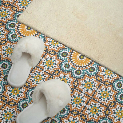 Rev?tement mural Motif mosa?que aux accents floraux