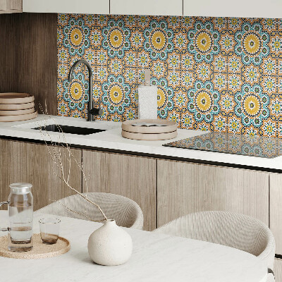 Rev?tement mural Motif mosa?que aux accents floraux