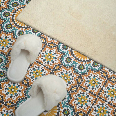 Rev?tement mural Motif mosa?que aux accents floraux