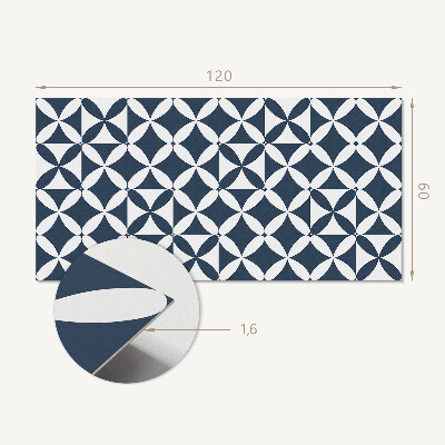 Rev?tement mural Motif floral aux formes géométriques