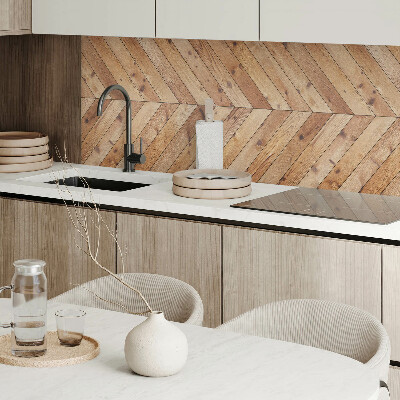 Panneau mural Disposition diagonale des planches selon un motif graphique