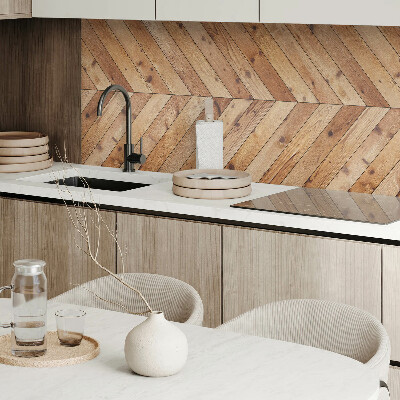 Panneau mural Disposition diagonale des planches selon un motif graphique