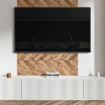 Panneau mural Disposition diagonale des planches selon un motif graphique