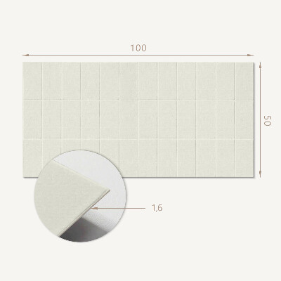 Panneau mural Géométrie des tuiles rectangulaires dans une grille