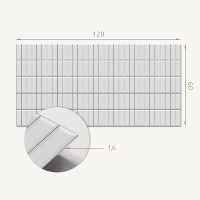 Rev?tement mural Mosa?que rectangulaire de style minimaliste