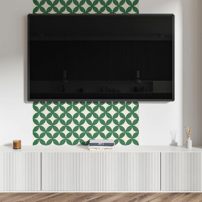 Rev?tement mural Motif feuillu dans une grille