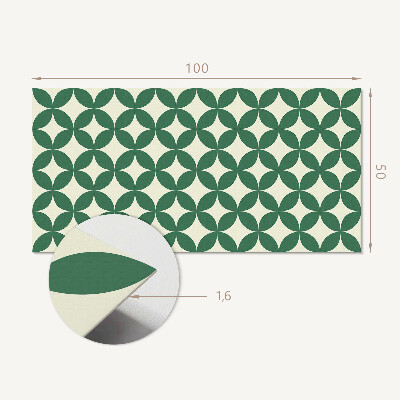 Rev?tement mural Motif feuillu dans une grille