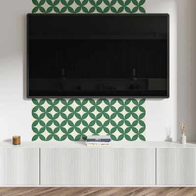 Rev?tement mural Motif feuillu dans une grille