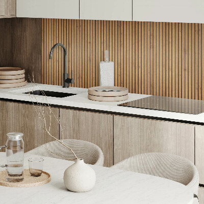 Panneau décoratif mural Planches verticales naturelles dans un ton bois