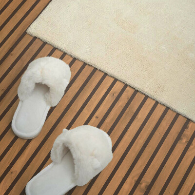 Panneau décoratif mural Planches verticales naturelles dans un ton bois