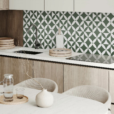 Panneau mural Motif en damier géométrique