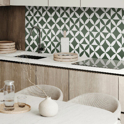 Panneau mural Motif en damier géométrique