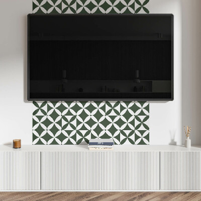 Panneau mural Motif en damier géométrique