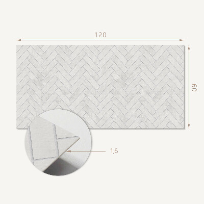 Panneau mural Motif ? chevrons en trois dimensions