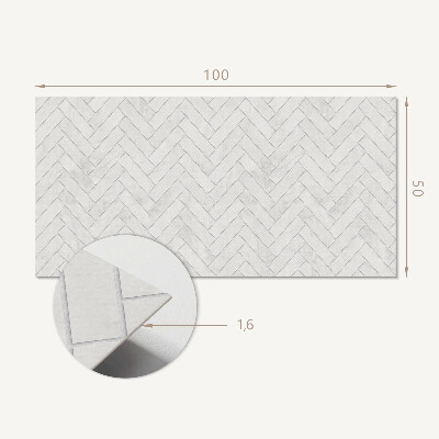 Panneau mural Motif ? chevrons en trois dimensions