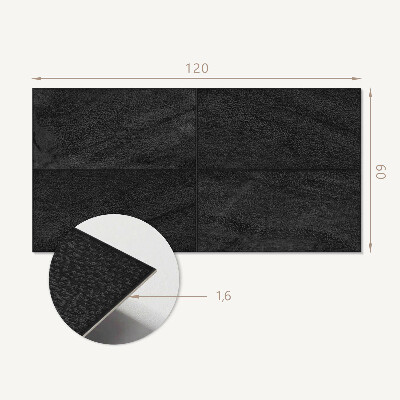 Panneau mural Dalles de pierre dans des tons sombres