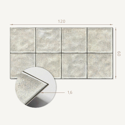 Panneau décoratif mural Motif de carreaux de céramique