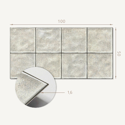 Panneau décoratif mural Motif de carreaux de céramique