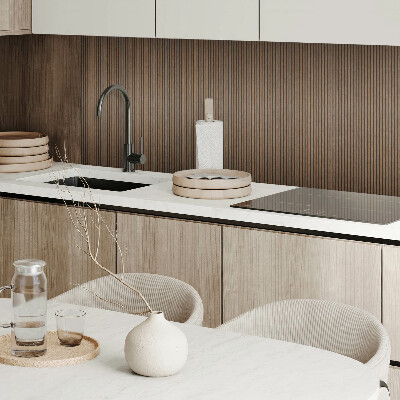 Panneau décoratif mural Planches verticales au style naturel