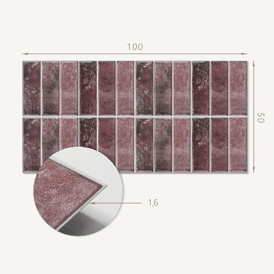 Panneau mural Mosa?que ? rayures verticales