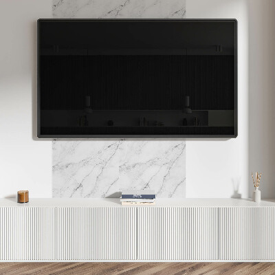 Revêtement mural pvc L'élégance du marbre blanc