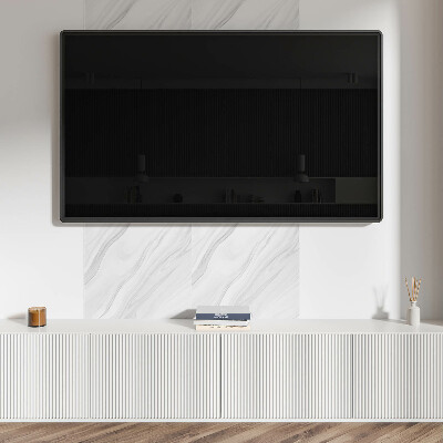 Panneau mural Motif ondulé avec accent de marbre