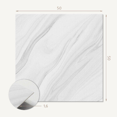 Panneau mural Motif ondulé avec accent de marbre