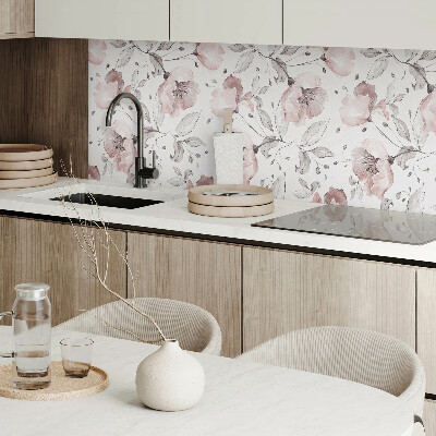 Panneau décoratif Motif de fleurs à l'aquarelle