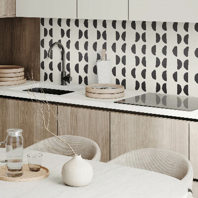 Panneau décoratif Motif en croissant sous une forme abstraite